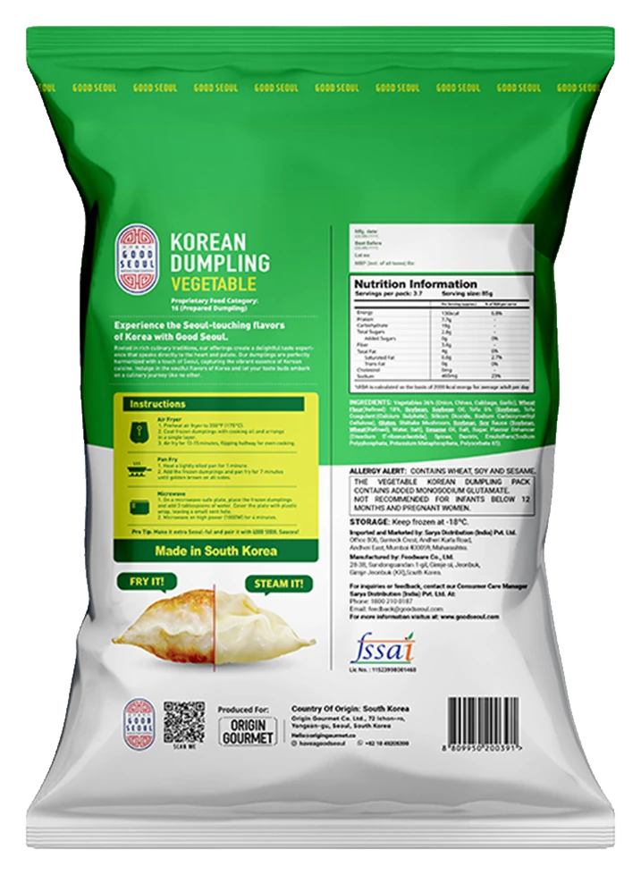 Korean Dumplings pack detail 6
