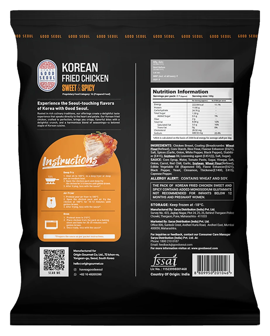 Korean Fried Chicken pack detail 8